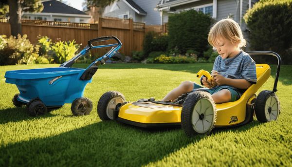 Choisir la première tondeuse à gazon pour enfant, comment bien faire ?