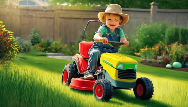 Jouet tondeuse à gazon pour enfants : un outil ludique