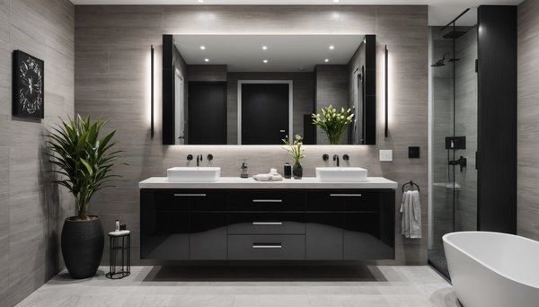 Trouver l'inspiration pour une salle de bain contemporaine
