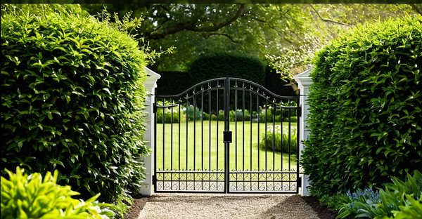 Découvrez le charme d'un portail de jardin minimaliste